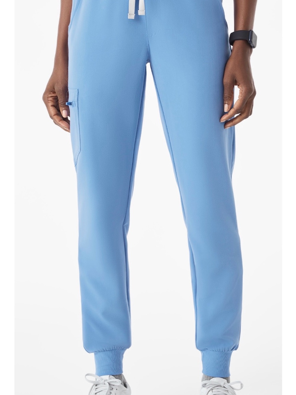 FIGS Zamora Jogger Scrub Bottoms Ceil Blue Small